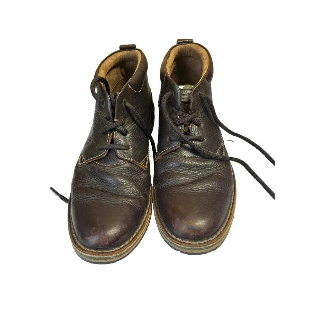 Clarks Men’s 9.5 Brown Edgewick Soft Cushion Ortholite Comfort Mid Chukka
